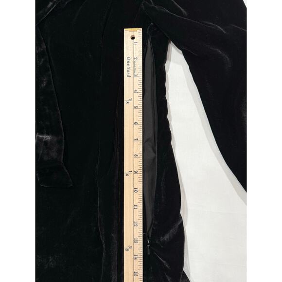 Banana Republic Olivia Palermo Velvet Tie Neck Midi Dress Size 4 (093) - Picture 10 of 10